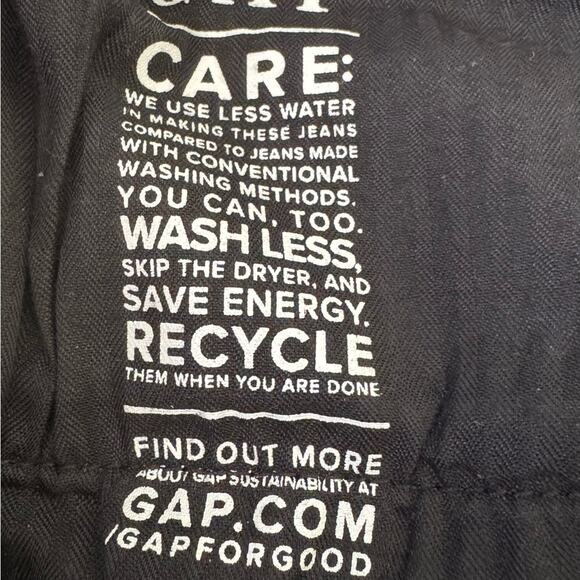 GAP Black Straight Leg Jeans 29 Classic Fit - Picture 6 of 8